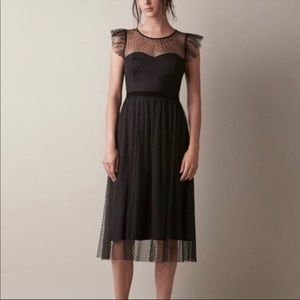 Jason wu black midi dress
